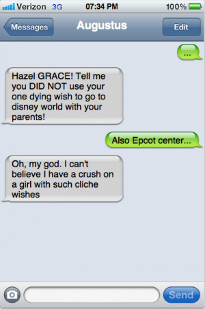 ... stars tfios augustus waters hazel grace lancaster Hazel and Augustus