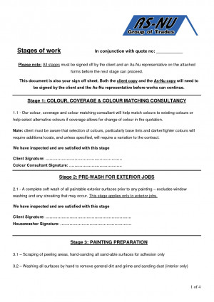 Pressure Washing Contract Template