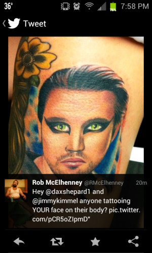 Rob Mcelhenney Tattoos Just Tweeted picture
