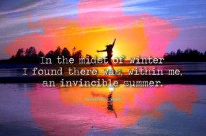 ... me an invincible summer famous quotes winter summer via marian16rox