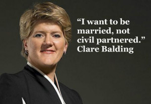 Clare Balding equal marriage quote