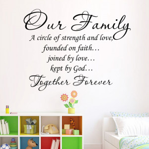 Our-Family-Together-Forever-quotes-Letter-Pattern-Design-PVC-Removable ...