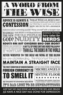 Word from the Wise Paper Print - Quotes & Motivation posters in ...
