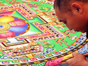 Tibetan Monk Mandala