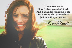 Demi Lovato quote about self image.