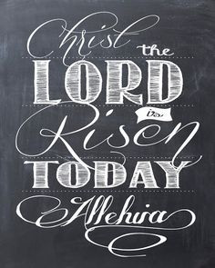 FREE Easter Printable - Christ the Lord is Risen Today - Alleluia ...