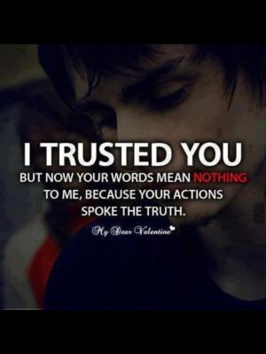 Be careful who you trust