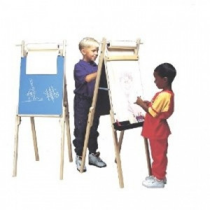 Kids Creative Art Easels, 2 Sided for 2 Users (Chalkboard and ...