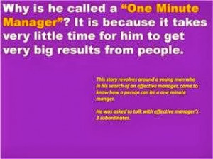 The One Minute Manager PPT Slide 1