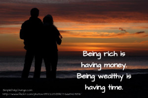 Being Wealthy Is Having Time