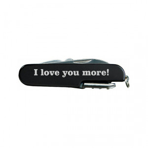 love you more! Quote Laser Engraved Black Multi Tool Multitool ...