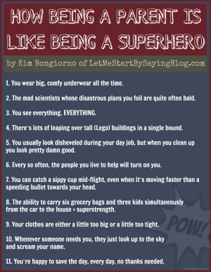 How Being a Parent is Like Being a Superhero by Kim Bongiorno of ...