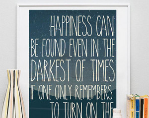 Albus Dumbledore - Inspirational Quote - Harry Potter - Poster - Print ...