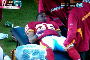 Funny quotes about Clinton Portis's groin
