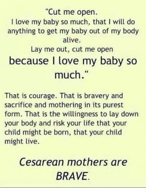 One for the caesarean mamas