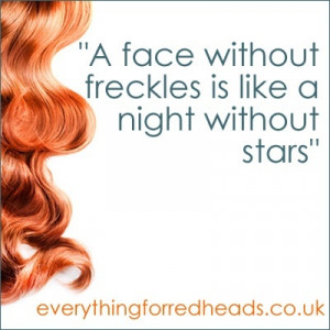 face without freckles redhead quote redhead-humour-and-quotes