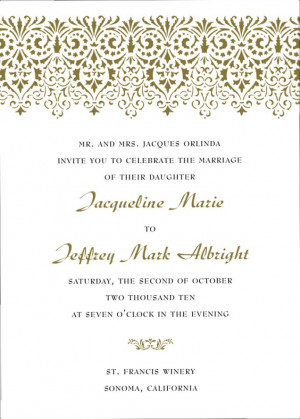 Spanish Wedding Invitations Sayings | Unique Wedding Gallery