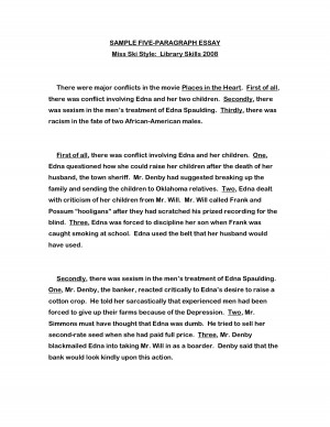 Sample Five Paragraph Essay Download As Doc picture