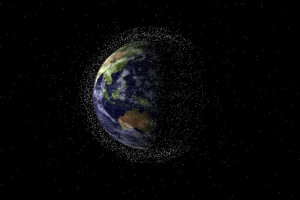 space junk orbiting earth