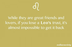 Take it from a Leo...truth