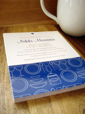 back with them to the shower and write their favorite recipe on it for ...