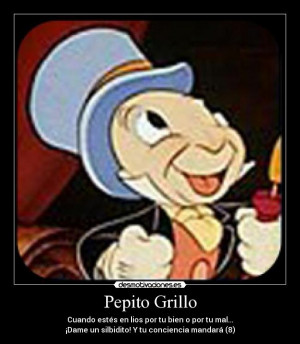 Personajes De Pinocho Pepito Grillo