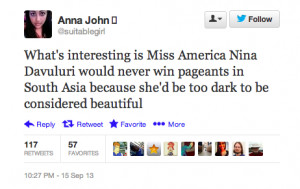 Why Miss America, Nina Davuluri, 'Would Never Win Pageants In South ...