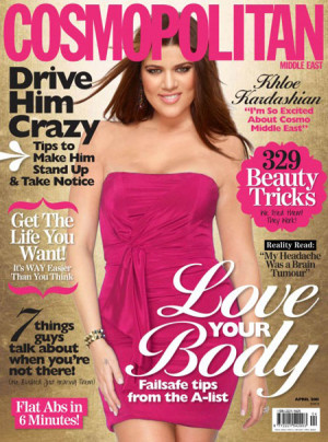 Khloe Kardashian Cosmopolitan Middle East Magazine April 2011