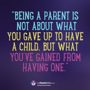 Being A Parent…