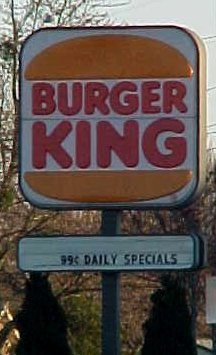 Burger King sign in Newport News, Virginia