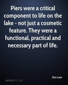 Don Lane - Piers were a critical component to life on the lake - not ...