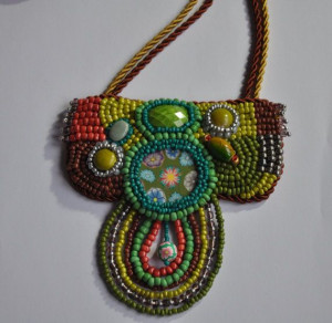 Inca inspired necklace by Soutacherie on Etsy, $40.00