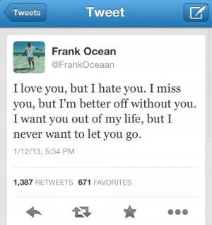 frank ocean tweet