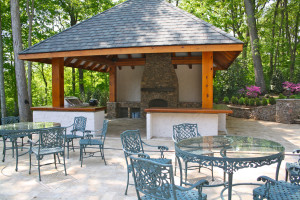 Outdoor Patio Designs with Fireplace