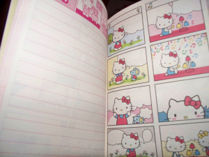 not sure if Hello Kitty has a actual comic book yet.