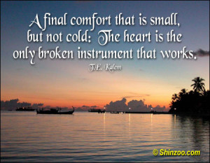 final comfort that is small, but not cold: The heart is the only ...
