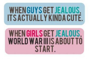 girls, guys, jealous, quote