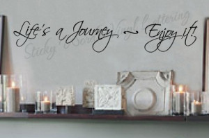 Lifes a journey 8x45 Vinyl Lettering Wall Quotes Words Sticky Art