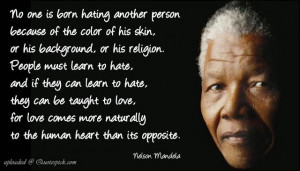 that what made nelson mandela so popular was his humanity