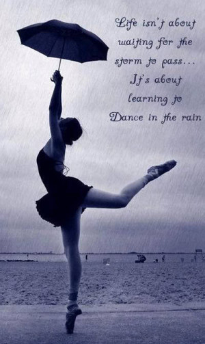ballet, beautiful, cute, dance, girl, life, pretty, rain, umbrella