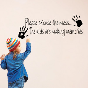 excuse the Mess Kids Decor vinyl wall decal quote sticker Inspiration ...