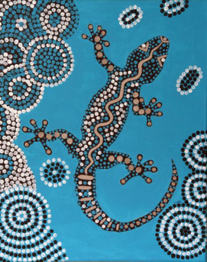 Aboriginal Art Lizard