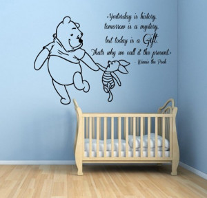 Winnie The Pooh Wall Decals Piglet Wall Quotes Words Children Vinyl ...