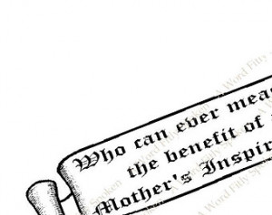 Inspirational Quote about Mothers o n Fabric Block & Graphic 