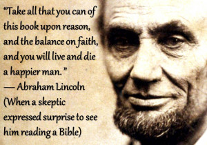 Abe Lincoln Bible Quote
