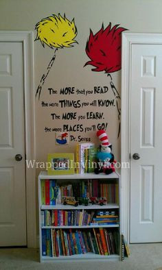 Dr Seuss The more you read Quote kids room by WrappedInVinyl, $24.99 ...