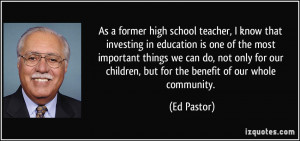 More Ed Pastor Quotes