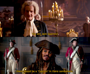 ... jack sparrow, johnny depp, captain, pirates of the caribbean and funny