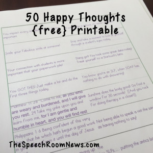 The printable includes quotes, verses, jokes, and other ideas for SLPs ...