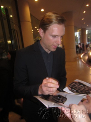 Teddy Sears Signs For Autograph World On 3262014 At Beverly Hills ...